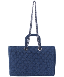 Fashion Check Denim 2 Way Satchel CSD015-Z DENIM